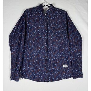 Norse Projects Anton Shirt Men's Medium Branch Camo Cotton L/S Button Down